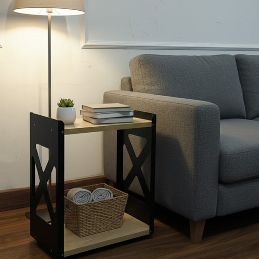 Minimalist Industrial Wheeled Cart