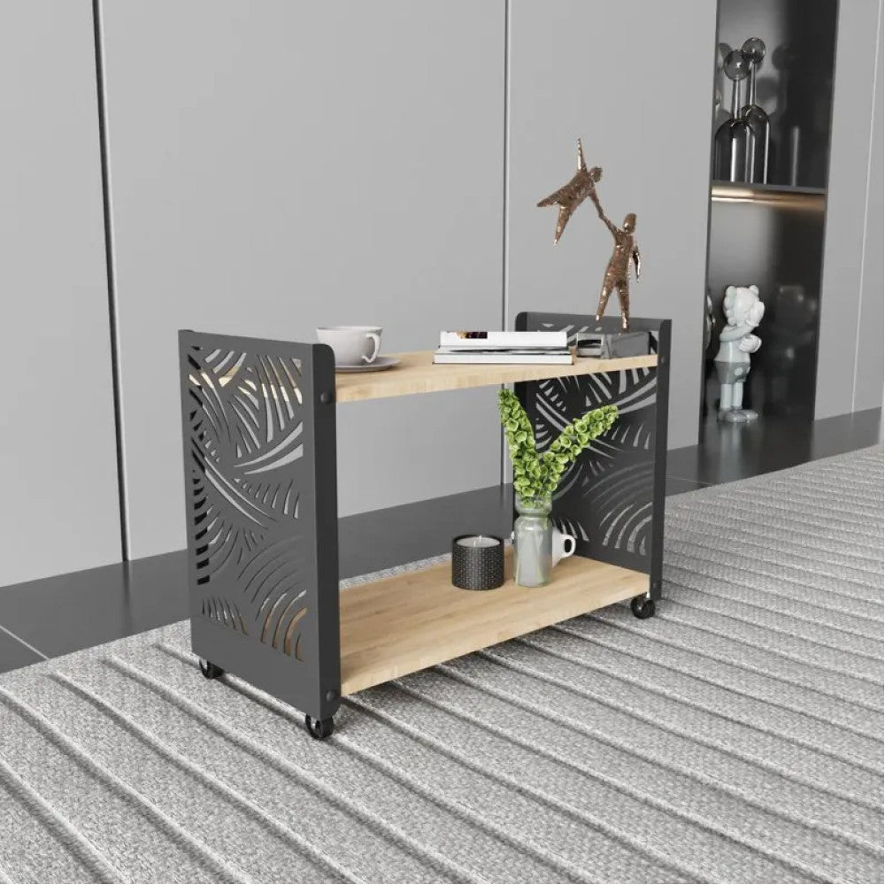 Minimalist Industrial Wheeled Cart